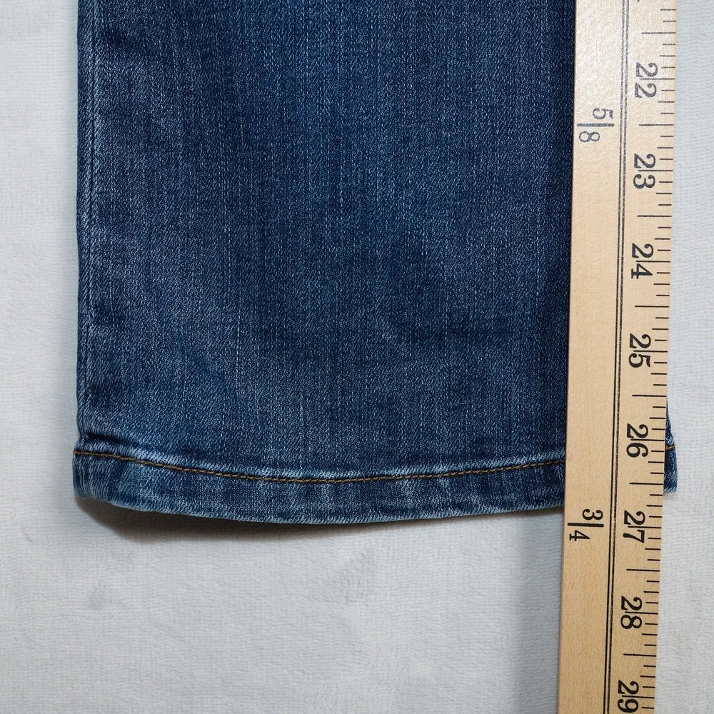 Ann Mashburn Womens Straight Leg Jeans Medium Wash Denim Size 26 AMTCL061924-BSR - Picture 6 of 10